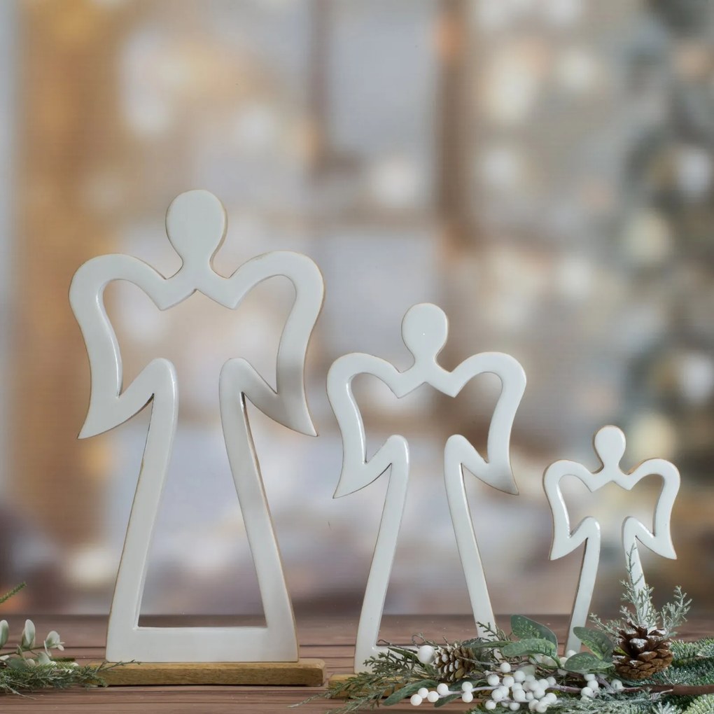 VIANOČNÁ SOŠKA ANGEL SADA 2 KS 16X5X31 CM VIACFAREBNÁ