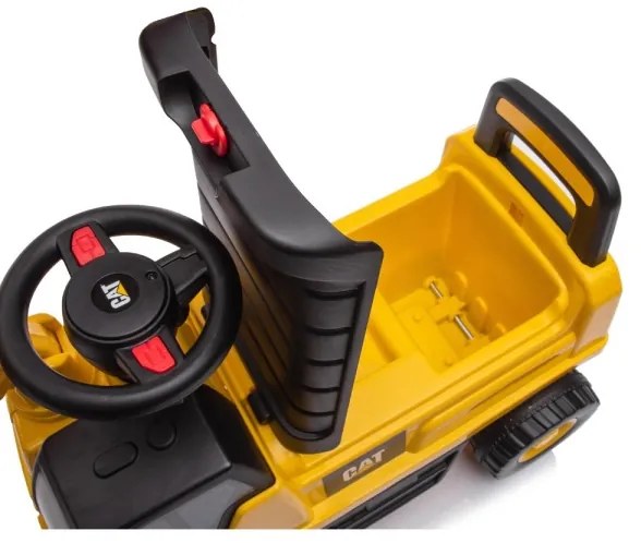Odrážadlo báger CAT 2xAA žltá/čierna