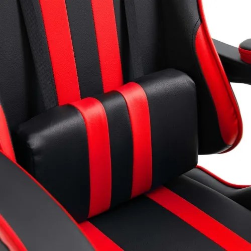 vidaXL Herná stolička, červená, umelá koža-