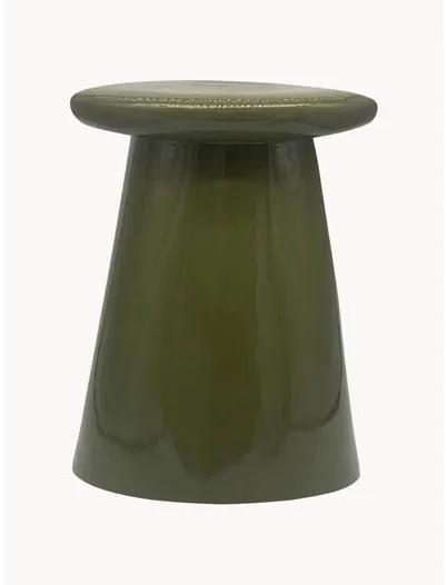 Ručne vyrobený odkladací stolík z keramiky Button