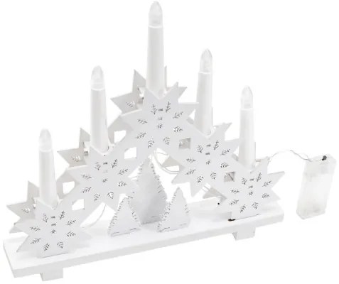 Vianočná dekorácia LED svietnik 371720