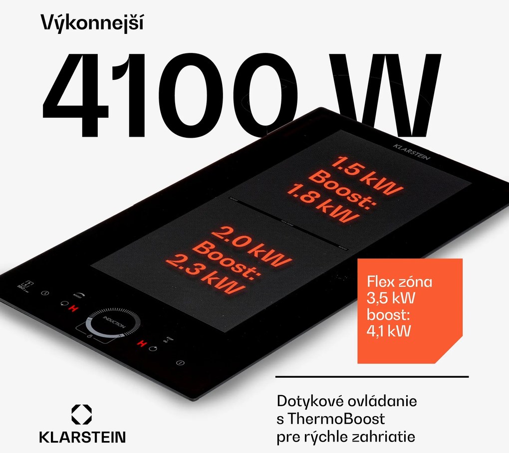 Klarstein Delicatessa Slim, indukčná varná doska, 3500 W, časovač, čierna