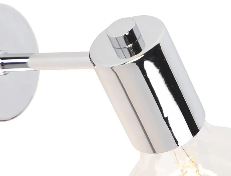 Moderná nástenná lampa chróm - Facil