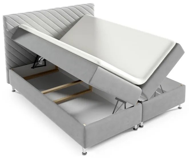 Čalúnená posteľ boxspring TEX 2 - Fresh 02 / 160x200