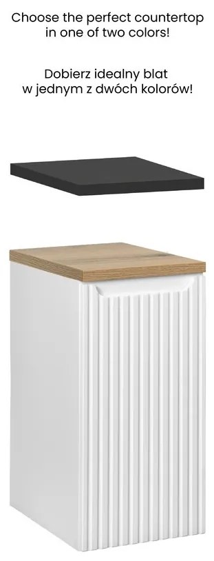 Závesná kúpeľňová skrinka Nova White 81-30-1D biela