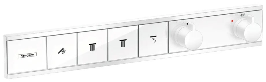 Hansgrohe RainSelect, batéria pod omietku na 4 spotrebiče, matná biela, HAN-15382700
