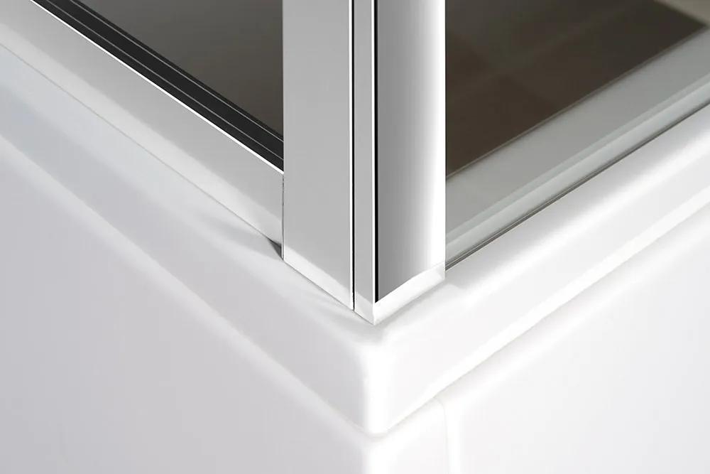 Polysan, DEEP obdĺžniková sprchová zástena 1100x750mm L/P varianta,číre sklo, MD1116MD3116