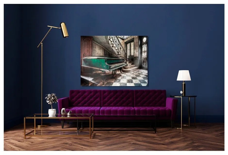 Obraz Styler Canvas Silver Uno Piano, 85 × 113 cm