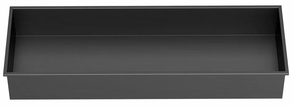 POLYSAN 1301-82B Inserta zapustená polica do obkladu 81 x 27 cm, nehrdz. oceľ, antracit