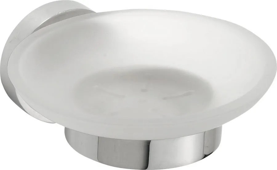 Sapho Sapho, X-ROUND mydlenička, mliečne sklo, chróm, XR803