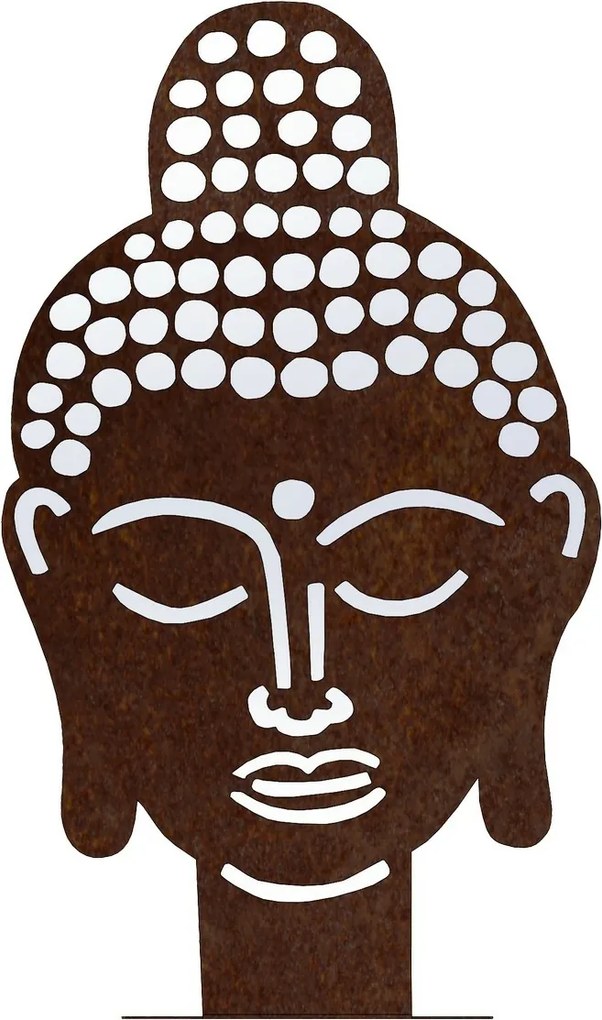 Záhradná dekorácia Budha 50 x 30 cm, corten CORGARDEN 1061