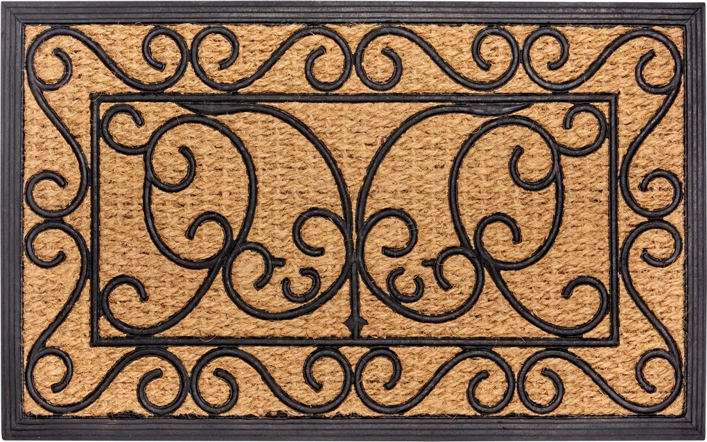 Rohožka Mix Mats Cocos 105558 - na von aj na doma, 45x75, hnedá, chodba / predsieň, Hanse Home