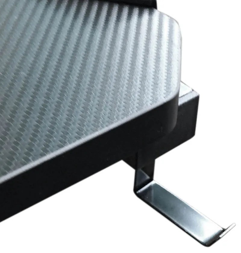 Profesionálny herný stôl s karbónovým povrchom, s LED osvetlením