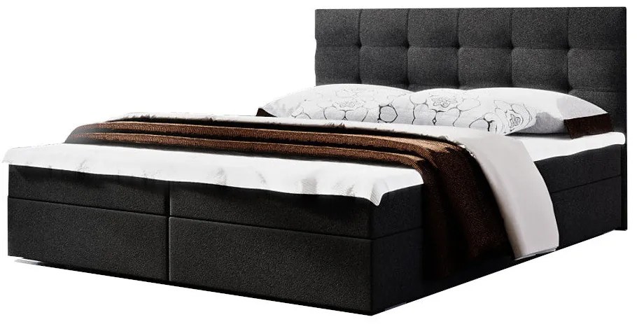 Čalúnená posteľ LAKE 2 + matrac - cosmic100 / 140x200 / s vrchným matracom