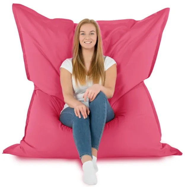 Vankúš na sedenie ružový nylon