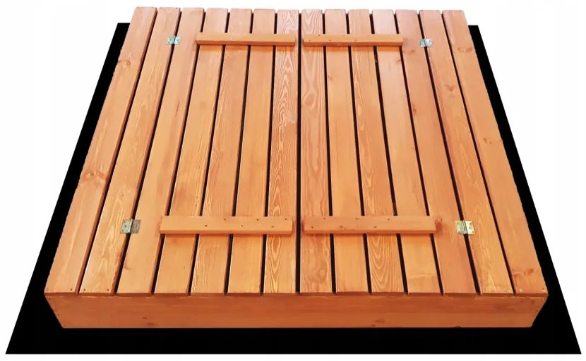 Detské uzatvárateľné pieskovisko s lavičkami 140 x 140 cm impregnované
