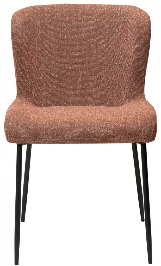 GLAM ČALÚNENÁ STOLIČKA pebble red/black