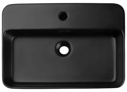 COMAD TRUST 2 BLACK (E-6282) - Umyvadlo na dosku TRUST 55x38 cm matná čierna