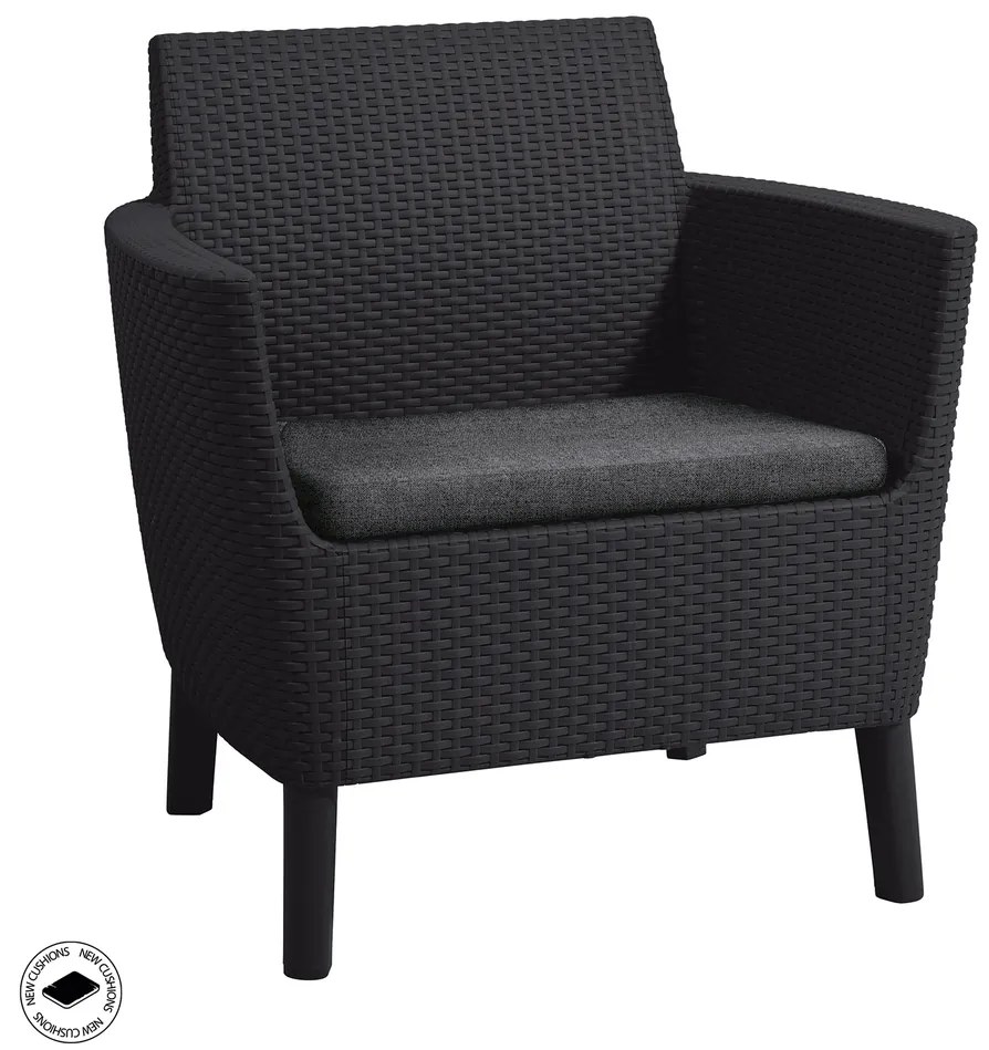 Záhradný balkónový set SALEMO BALCONY Allibert Hnedá