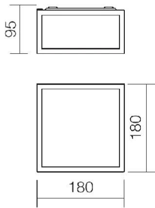 Redo 01-1236 -LED Kúpeľňové stropné svietidlo EGO LED/12W/230V IP44 lesklý chróm
