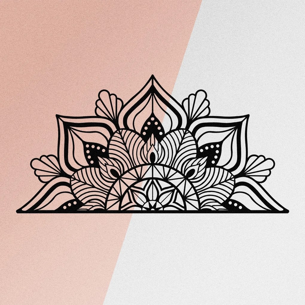 Nástenná kovová dekorácia Berceste čierna