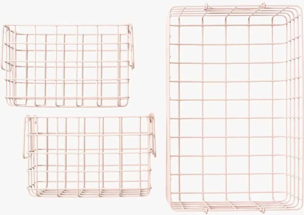 Kovové úložné košíky The Baskets, 3 ks