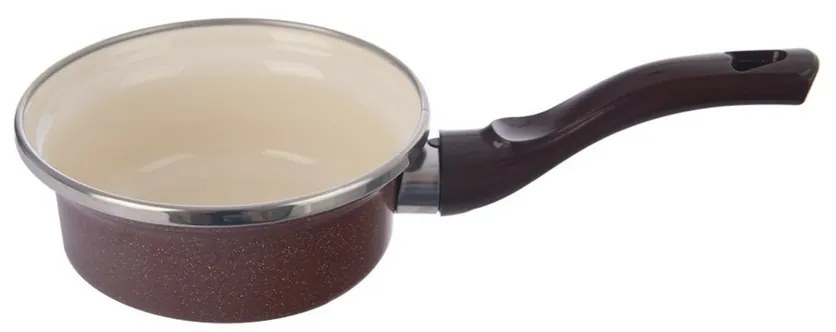 Orion Smaltovaná rajnica s lemom Brown, pr. 12 cm, pr. 12 cm