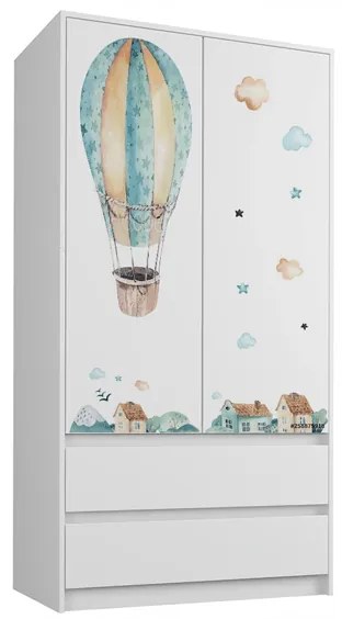 Detská šatníková skriňa B9 - DO NEBIES
