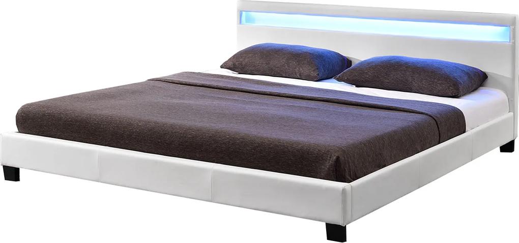 Čalunená posteľ Paris 160 x 200 cm - biela