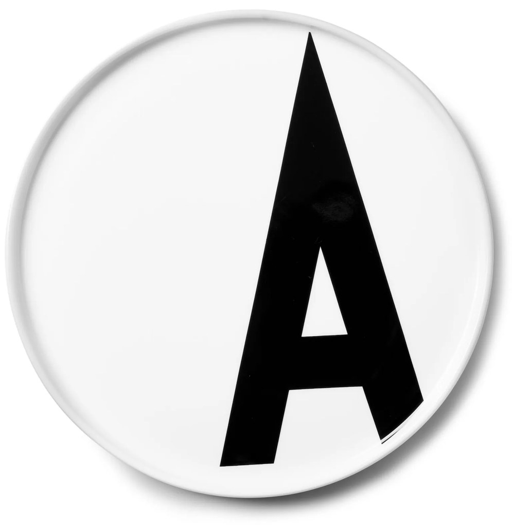 DESIGN LETTERS Porcelánový tanier Letters 20 cm W