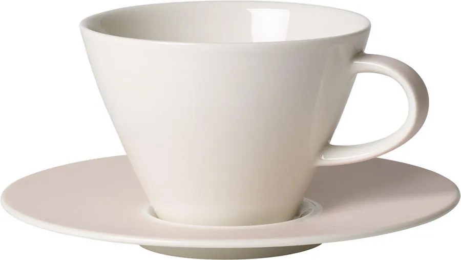 Šálka na bielu kávu 0,39 l s podšálkou Uni Pearl