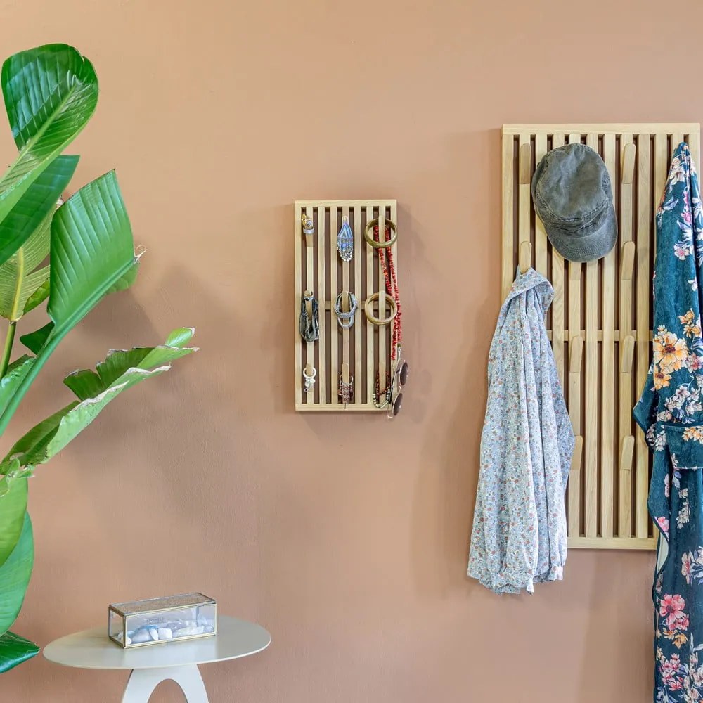 Kovový nástenný vešiak v prírodnej farbe 24 cm Parco – Spinder Design