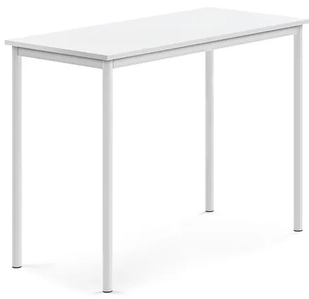 Stôl BORÅS, 1200x600x900 mm, laminát - biela, biela