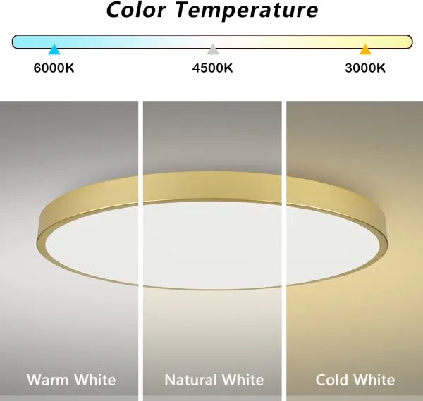 Brilagi-LED Stropné svietidlo POOL LED/180W/230V 3000/4000/6000K priemer 120 cm zlaté