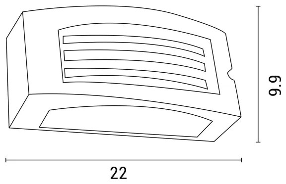 Vonkajšie nástenné svietidlo 1xE27/10W/230V IP54 šedá