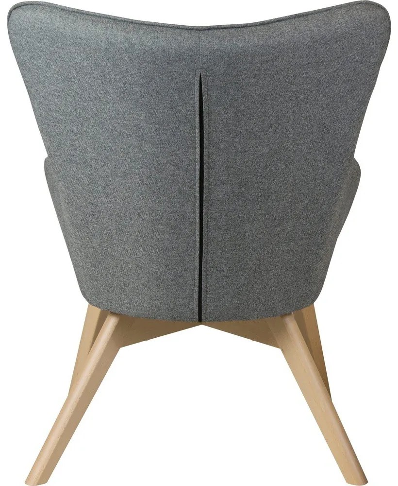 Sivé kreslo Niko – Ropez