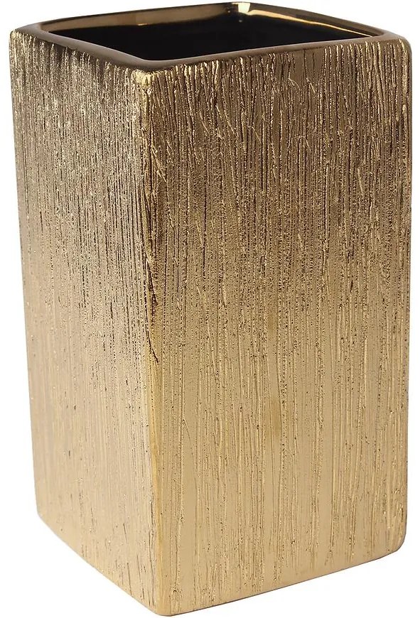 Hrnček Floss 6,5x6,5x11,5 cm, zlatý