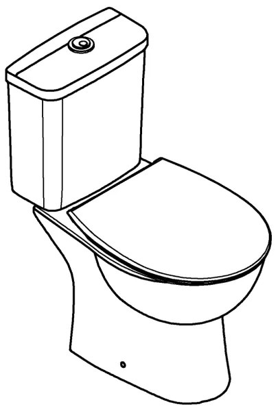 GROHE 39942000 - WC kombi súprava BAU CERAMIC keramika/biela