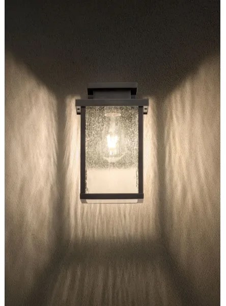 Redo 90462 - Vonkajšie nástenné svietidlo YARD 1xE27/42W/230V IP44 antracit