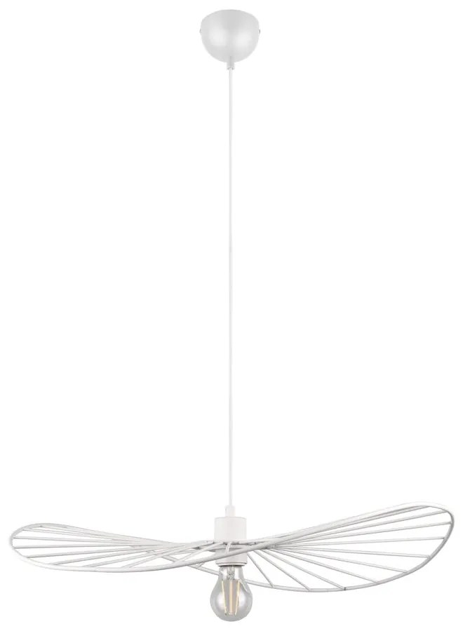 Biele závesné svietidlo ø 60 cm Chapeau – Trio