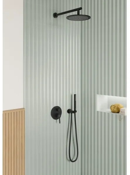 Villeroy & Boch TVC000462000K5 - Držiak sprchy s vývodom, matná čierna