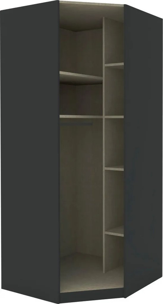XXXLutz KORPUS ROHOVEJ SKRINE, antracitová, 91,1/210/91,1 cm Hom`in - Skrine - 002647004109