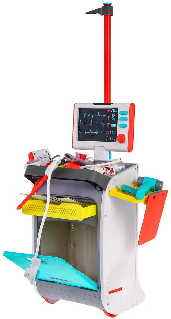 Lekársky vozík pre deti 3+ Interaktívne funkcie RTG príslušenstvo EKG 20+ ks.