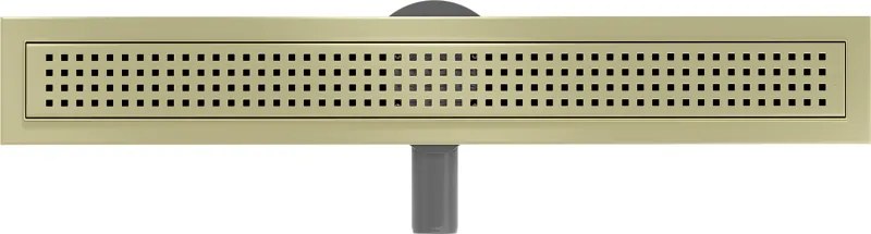 Mexen Flat 360° M08 sprchový žľab 50 cm, zlatá matná, 1A25050-40