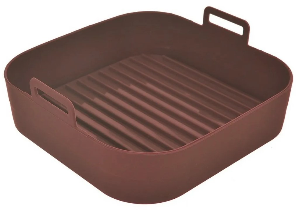 Orion Silikónová forma do teplovzdušnej fritézy hnedá, 17,5 x 17,5 cm
