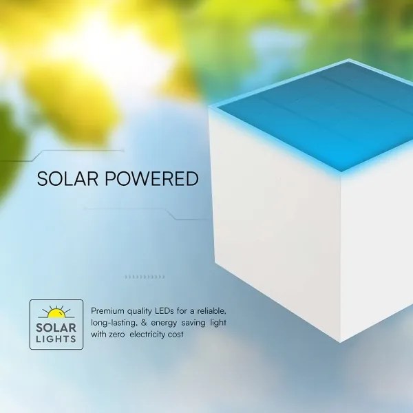 LED Solárne nástenné svietidlo so senzorom LED/9W/5V IP65 2600 mAh biela