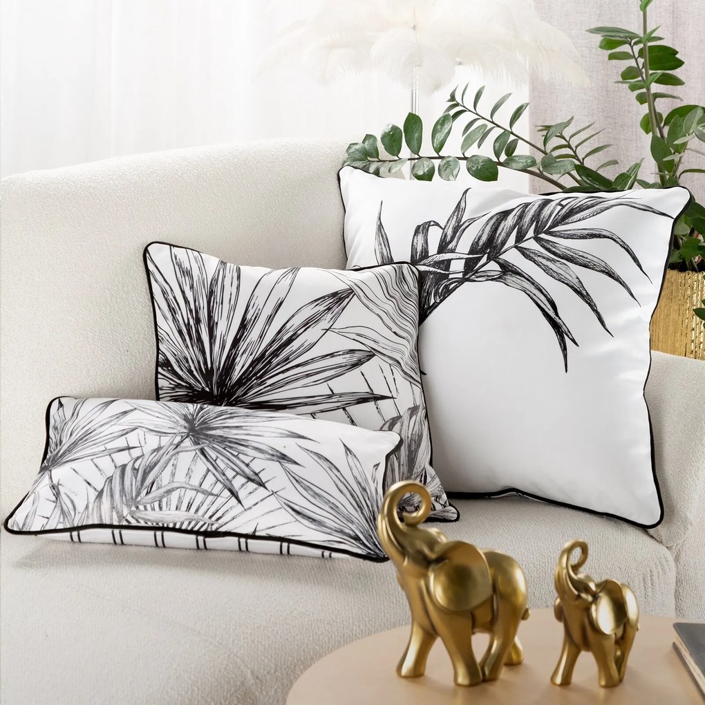 EUROFIRANY DEKORAČNÁ OBLIEČKA NA VANKÚŠ PREMIUM PALOMA 45X45 CM LISTY