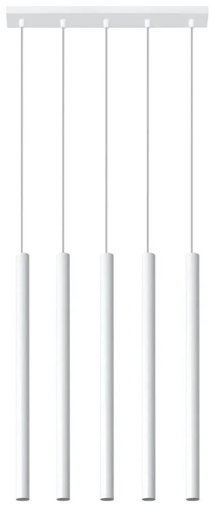Sollux SL.0468 - Luster na lanku PASTELO 5xG9/8W/230V biela