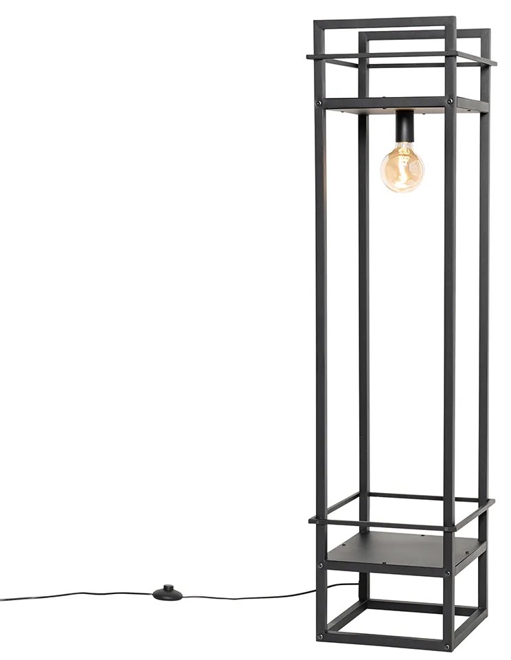 Inteligentná priemyselná stojaca lampa čierna vrátane Wifi G95 - Cage Rack