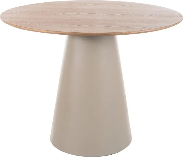 Okrúhly jedálenský stôl ANGEL 100x100 cm, dekor dub/kašmír